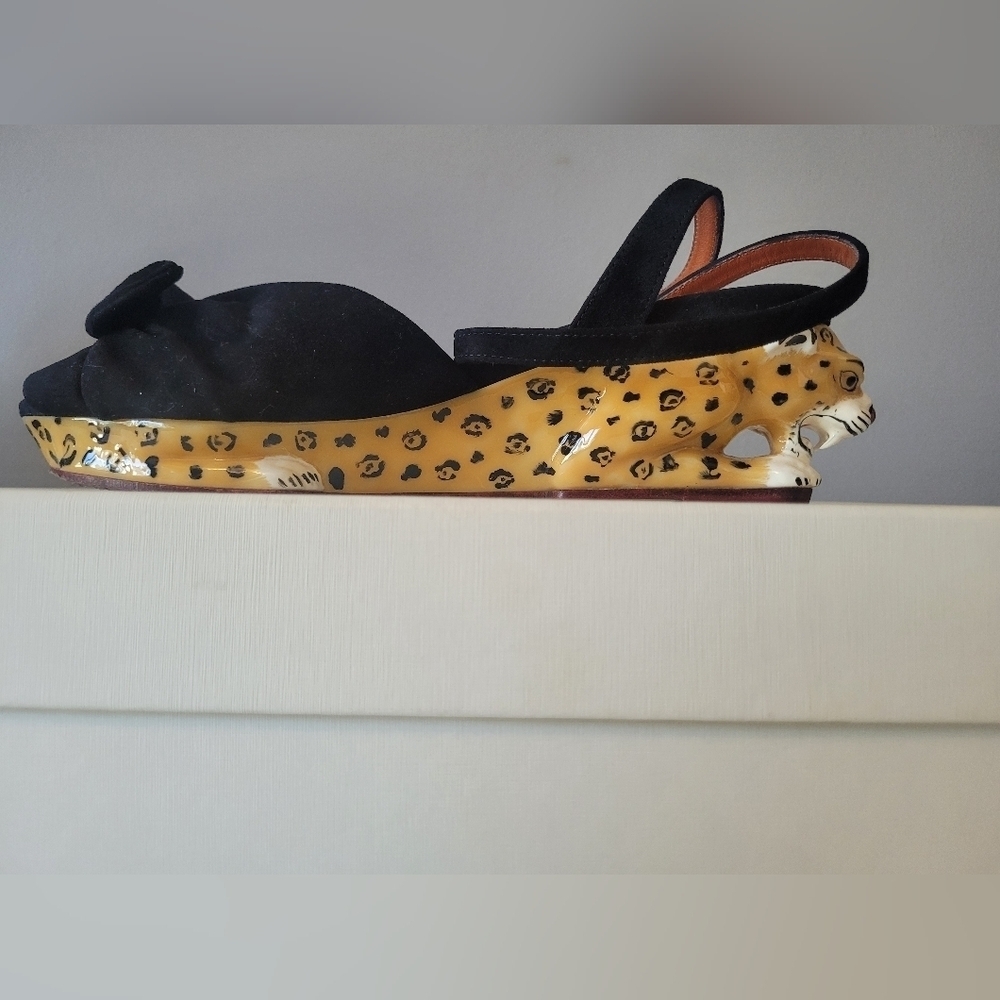 Charlotte Olympia Panthera Wedges, VGUC, Size 5.5 - Picture 8 of 13